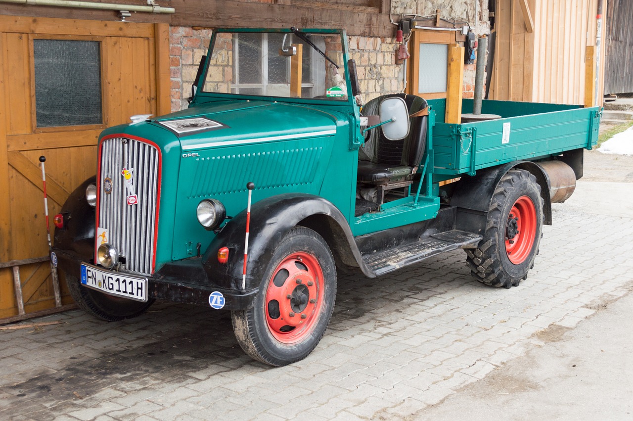 oldtimer opel truck free photo