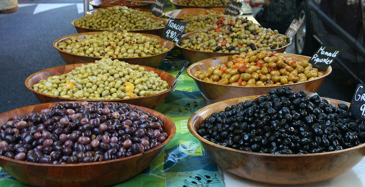 olive market mediterranean free photo