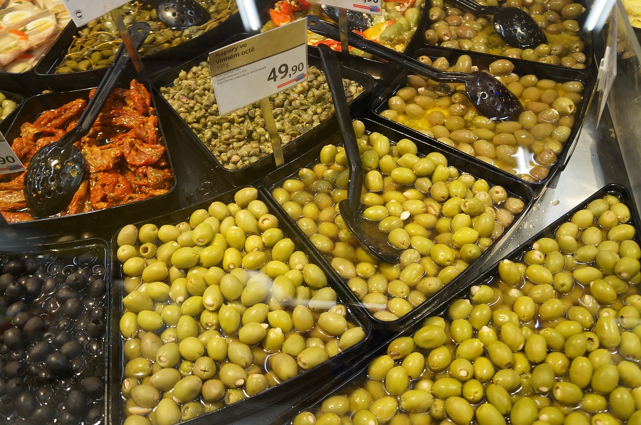 olive black olives market free photo