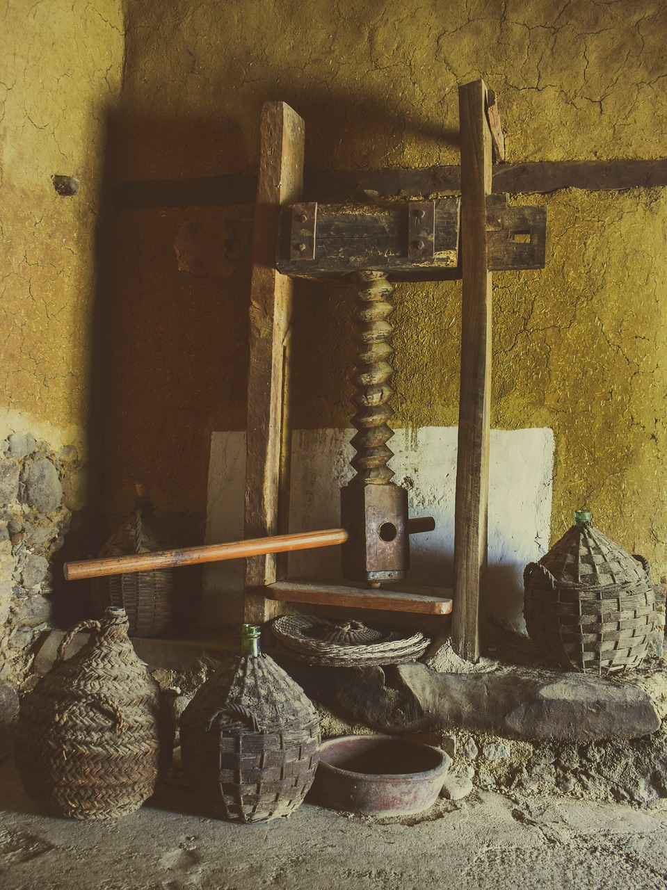 olive mill  press  old free photo