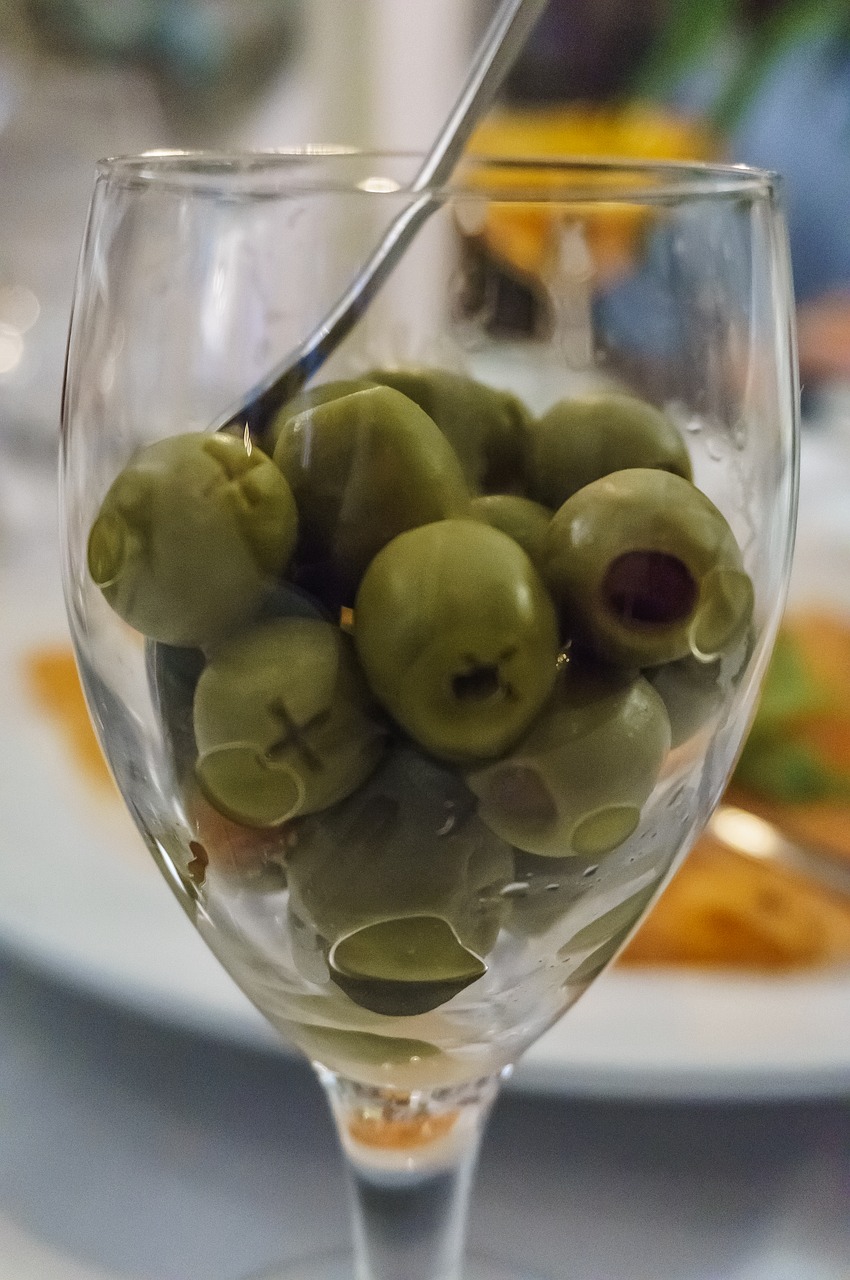 olives  glass  olive free photo