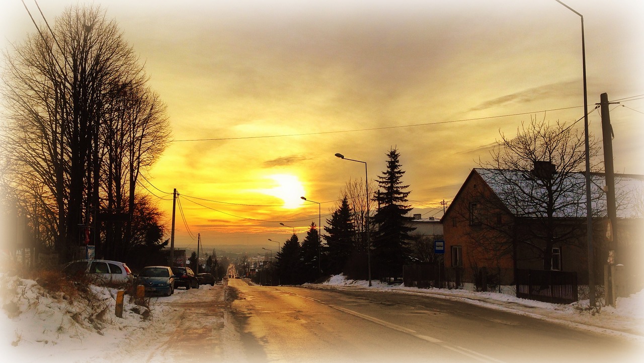 olkusz poland sunset free photo