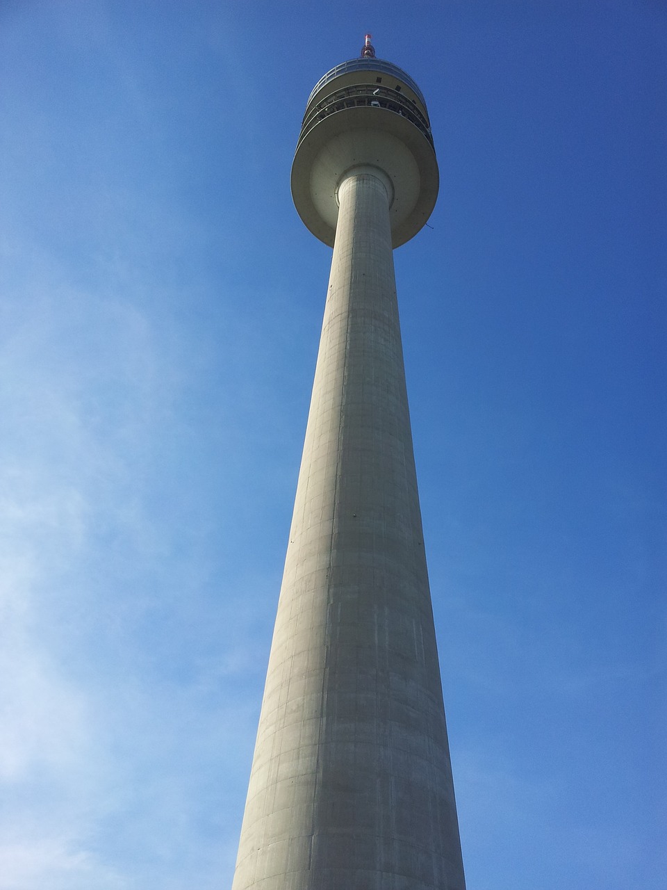 olympia tower sky blue free photo