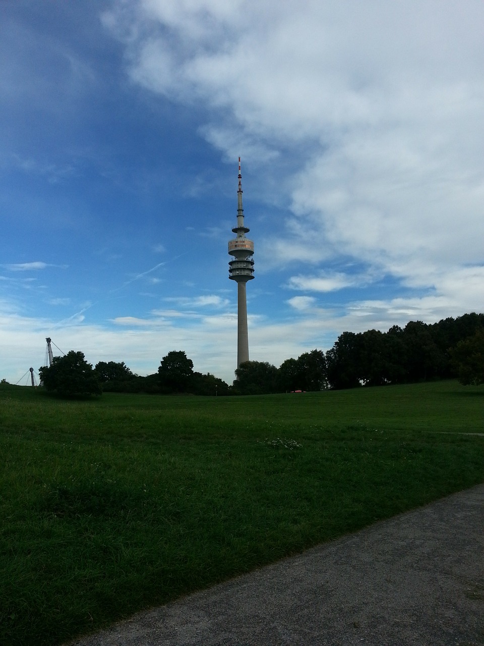 olympia tower munich olympic park free photo