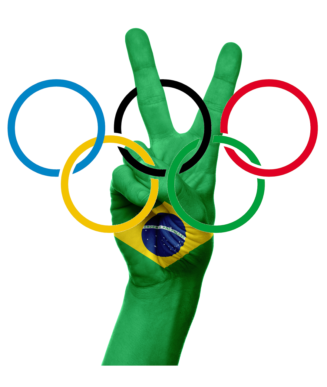 olympic rings olympiad rio de janeiro free photo