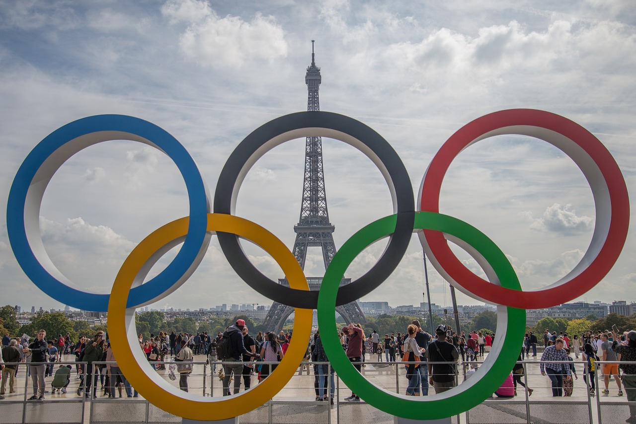 olympic rings paris tourism free photo