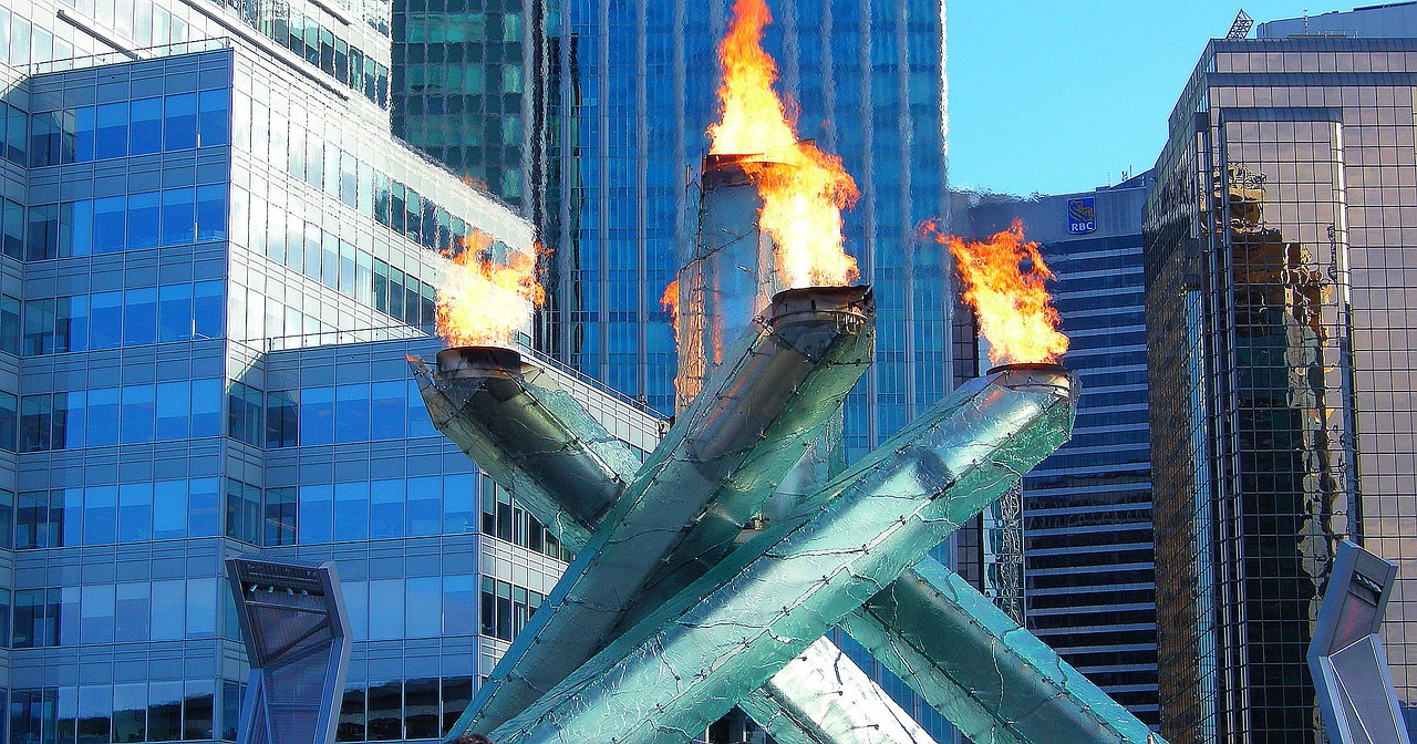olympic torch vancouver cauldron free photo