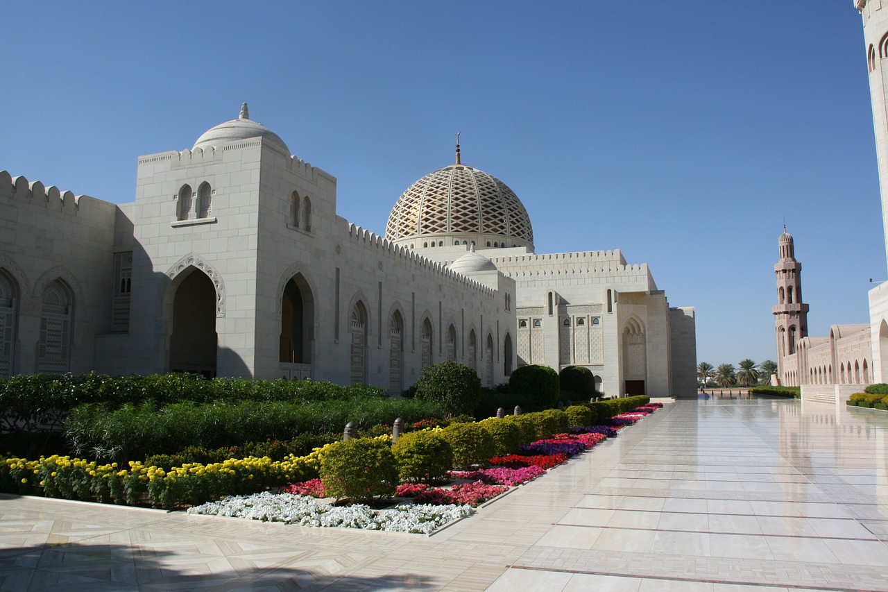 oman grroße mosque sultan kaboos free photo