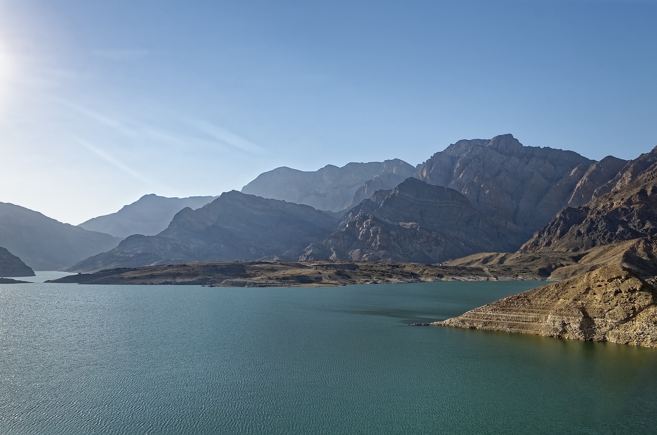 oman  wadi-dayqa dam  reservoir free photo