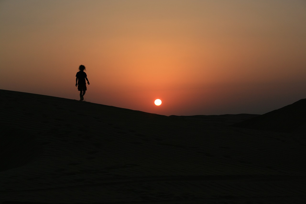 oman sunset desert free photo