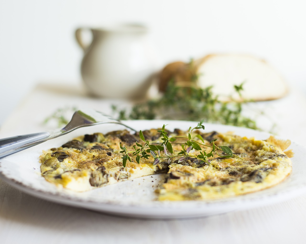 omelette breakfast mushrooms free photo