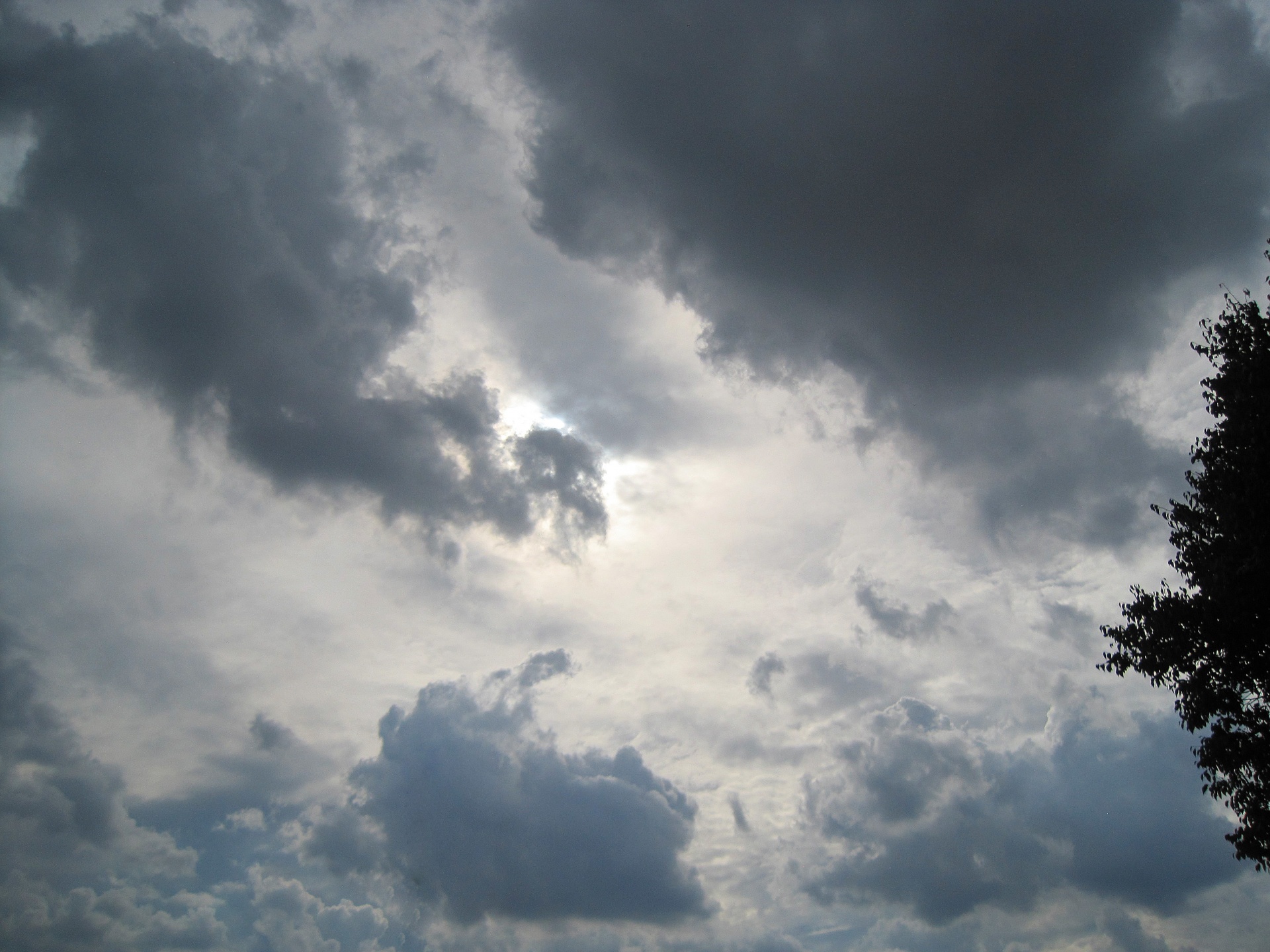 sky clouds dark free photo