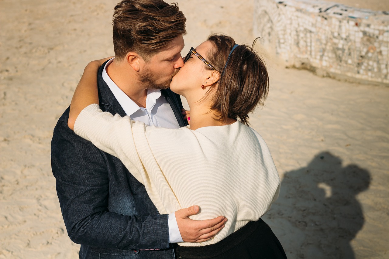 on a yacht sweethearts kiss free photo