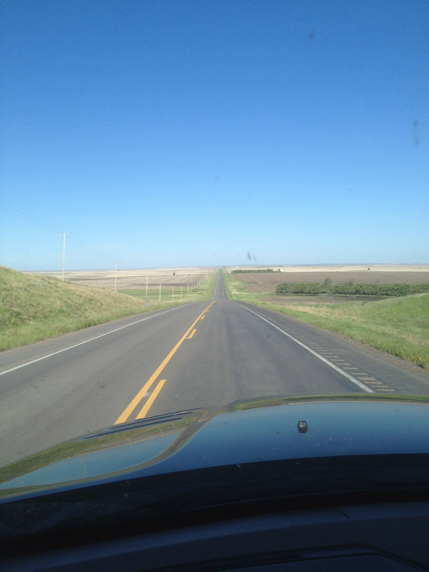 highway open road prairie free photo