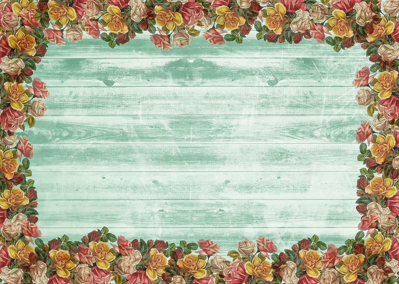 on wood vintage roses free photo