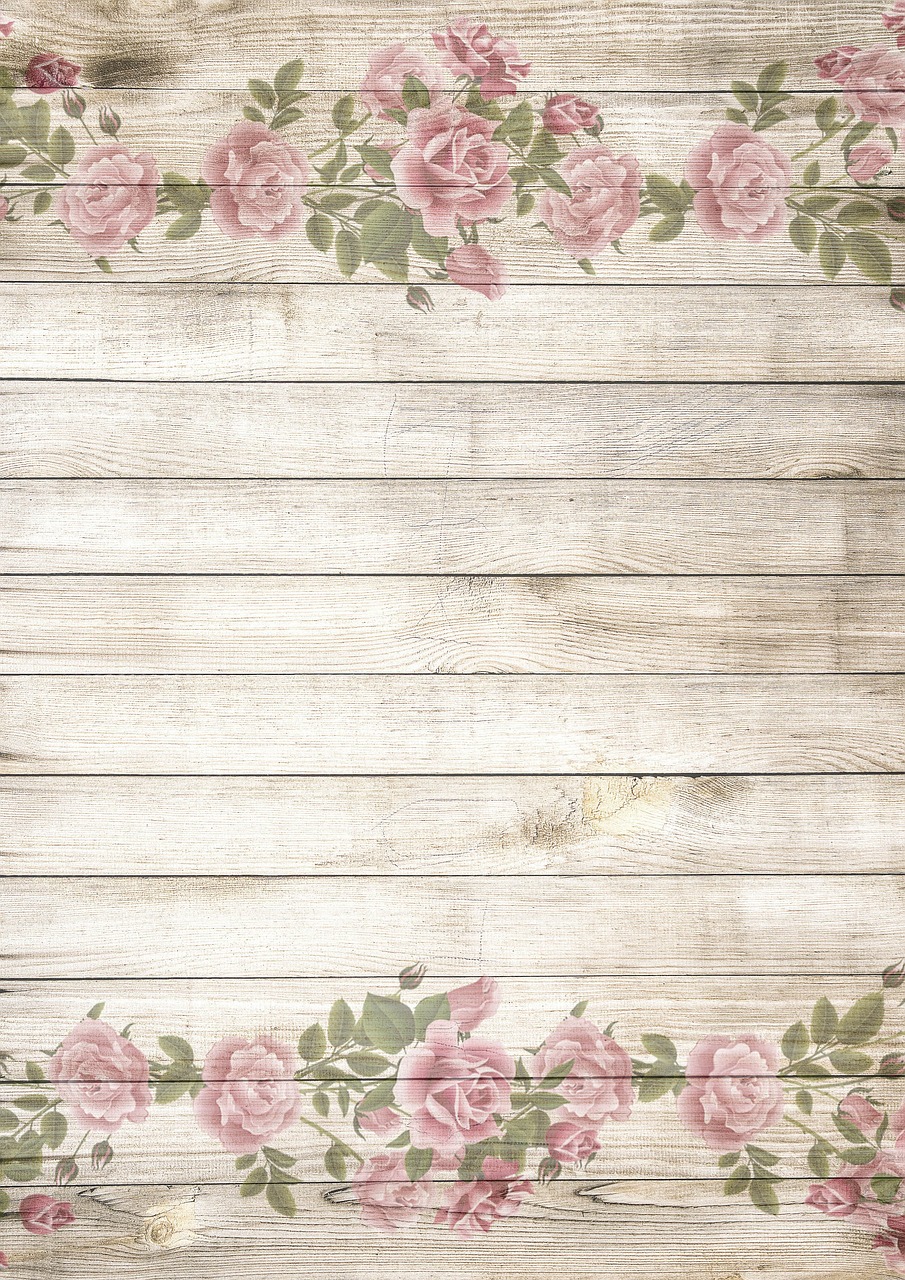 on wood vintage roses free photo