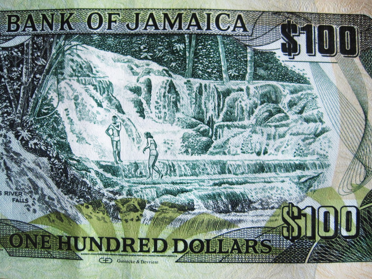 one hundred jamaican dollar jamaica currency dollar bill free photo