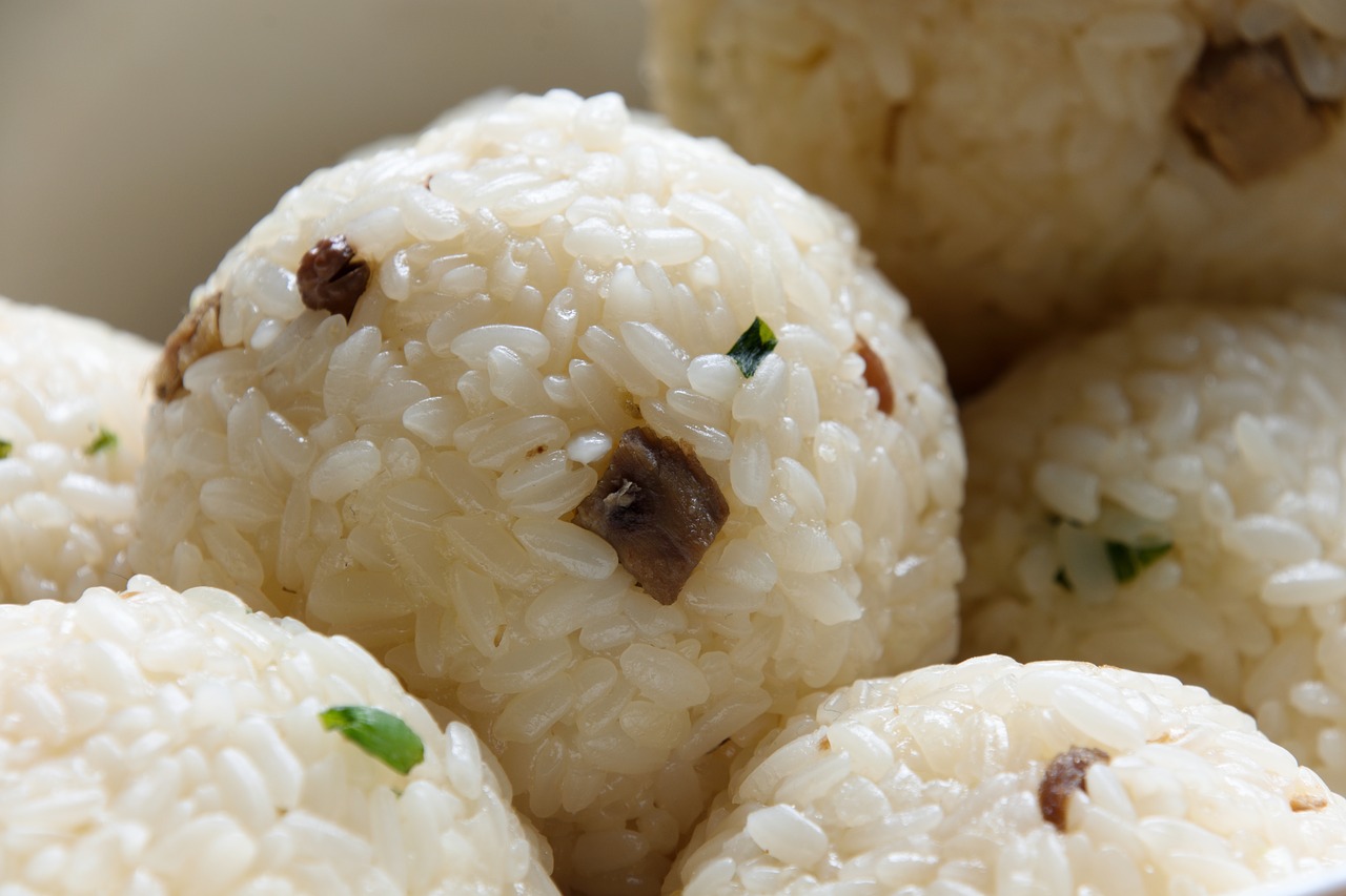onigiri  traditional  rice croquettes free photo