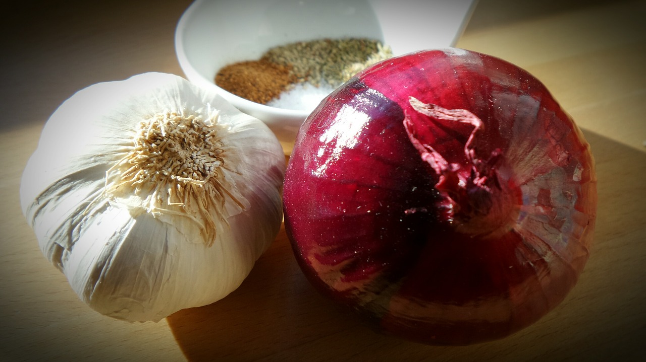 onion garlic spice free photo