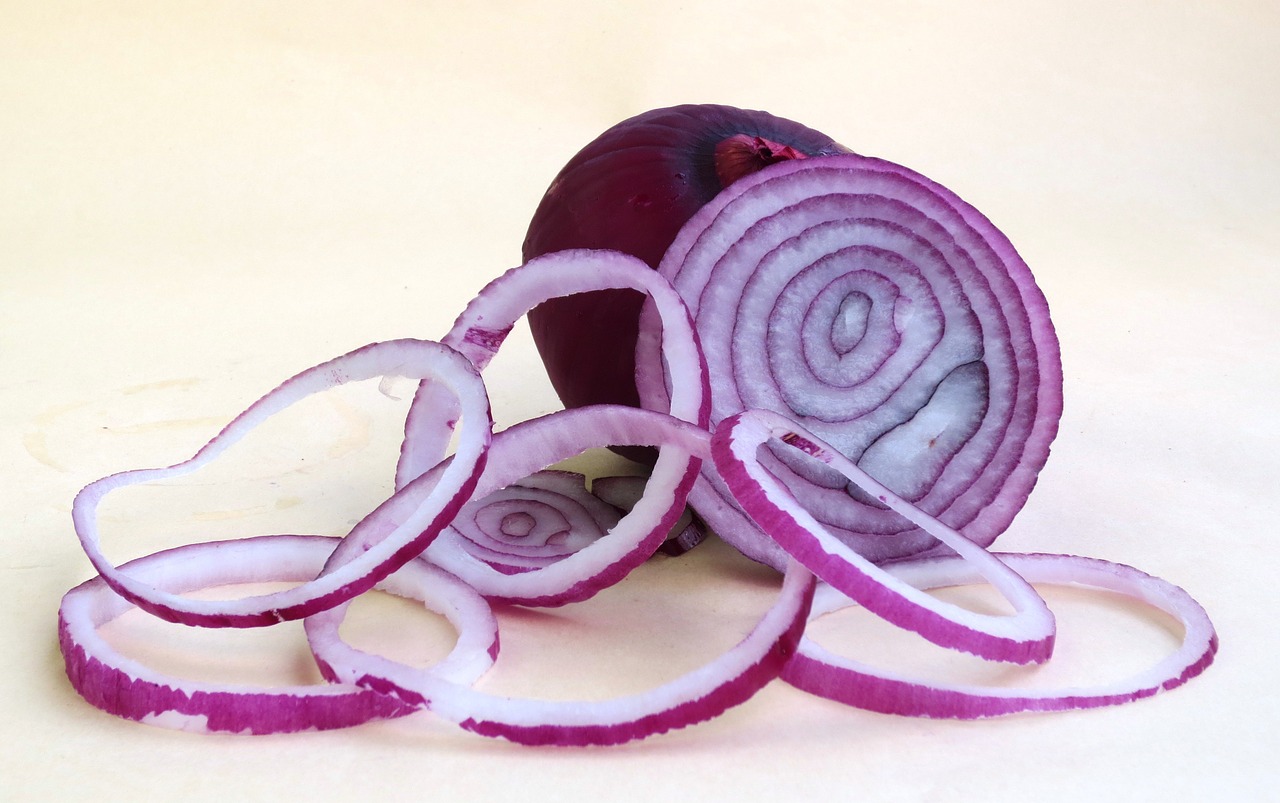 onion red onion fruit vegetable free photo