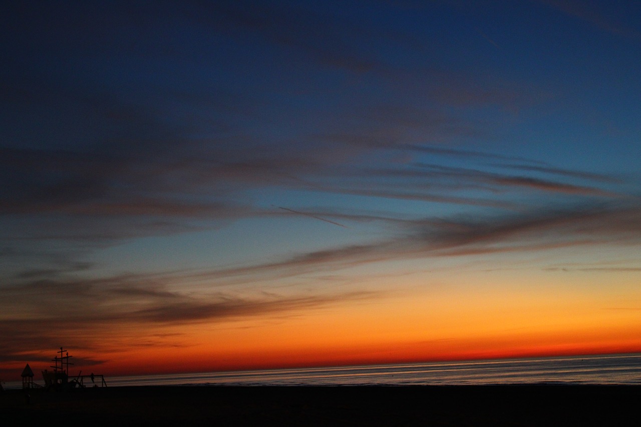 oostende  west-vlaanderen  sunset free photo