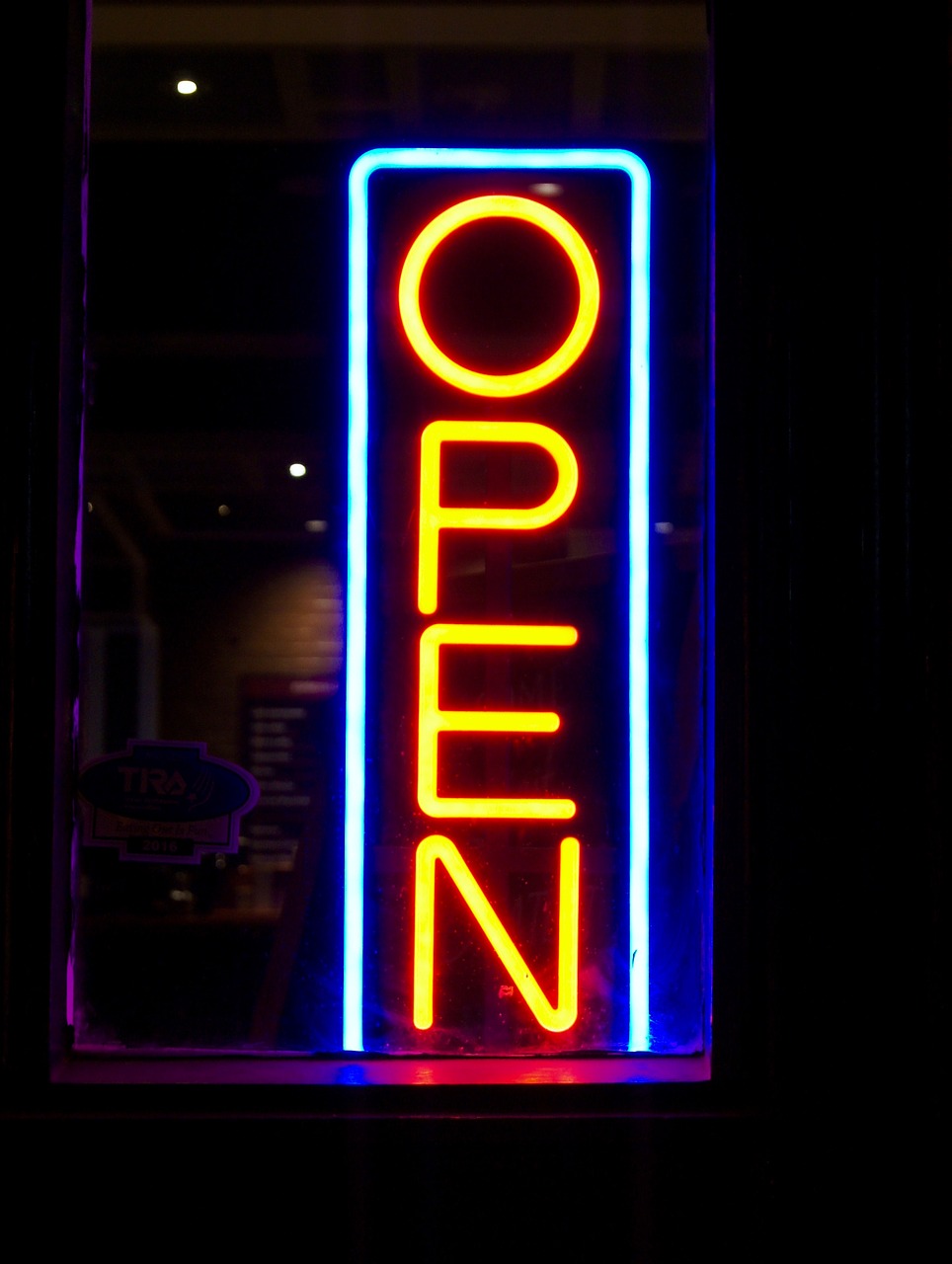 open neon sign lights free photo