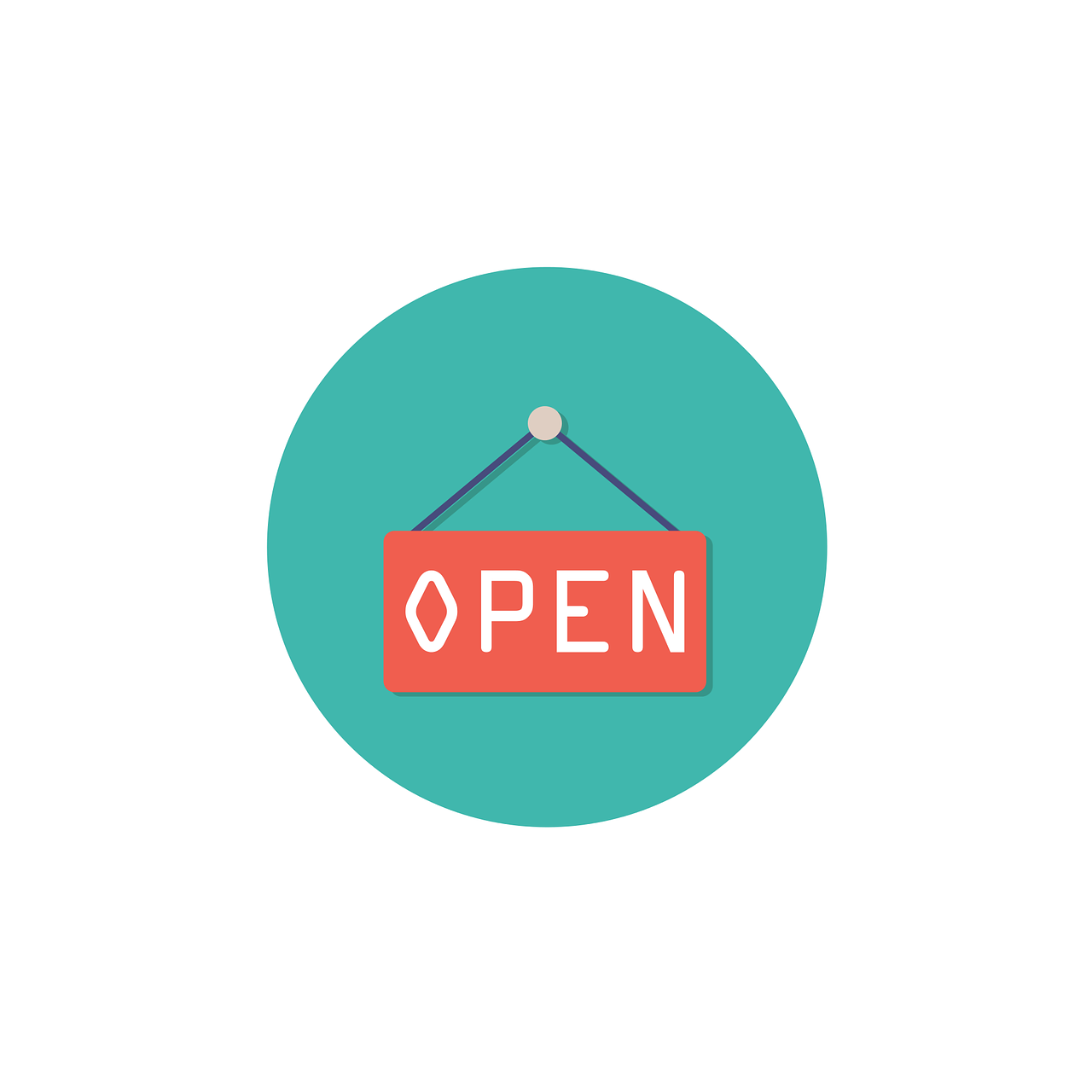 open icon sign free photo