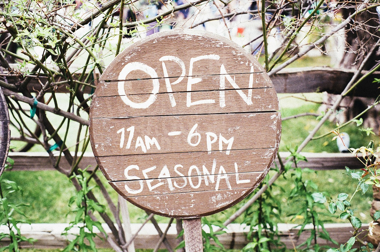 open sign wooden free photo