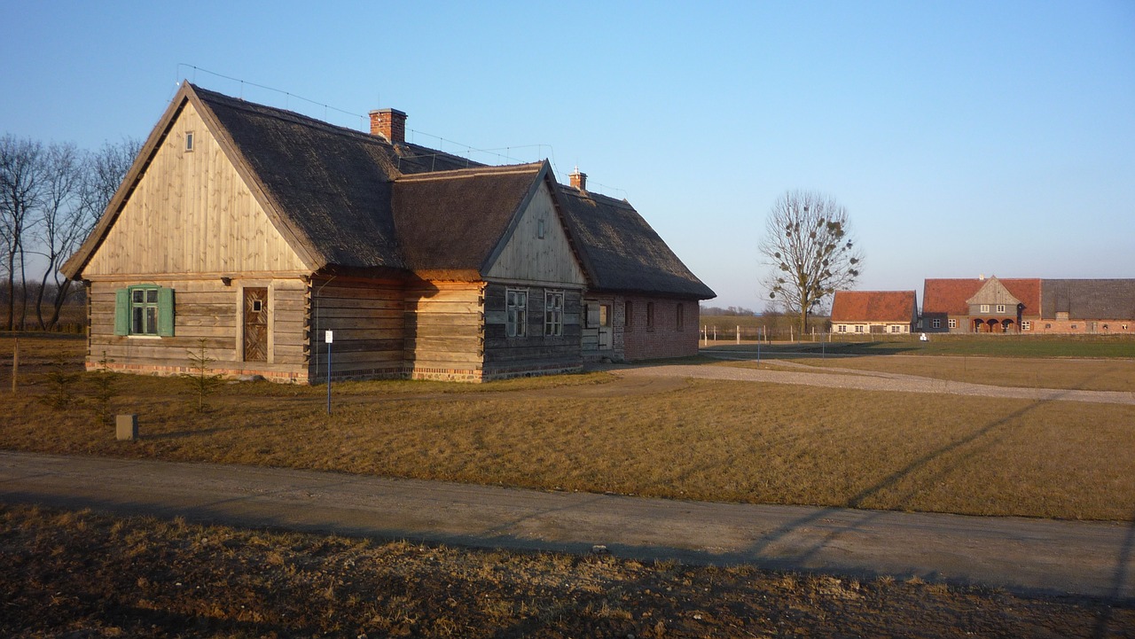 open air museum  old house  architecture free photo