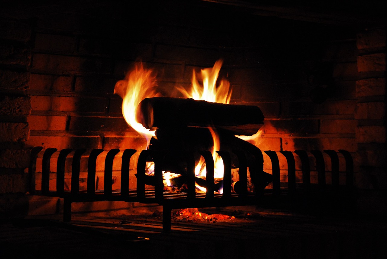 open fire flame cozy free photo