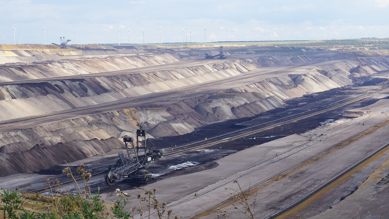 open pit mining brown coal bucket wheel excavators free photo