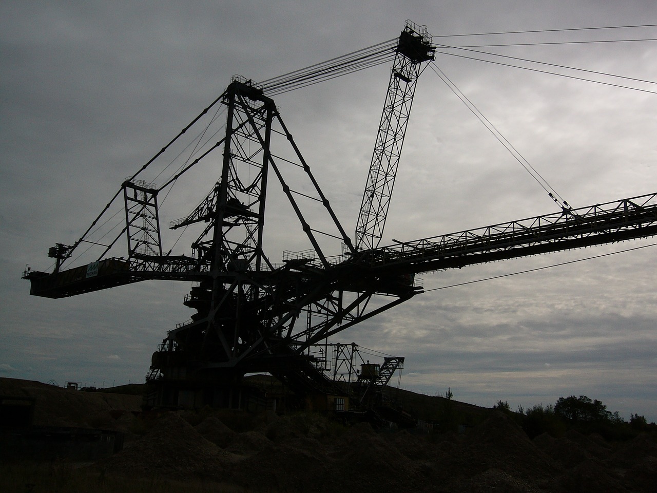open pit mining excavators industry free photo