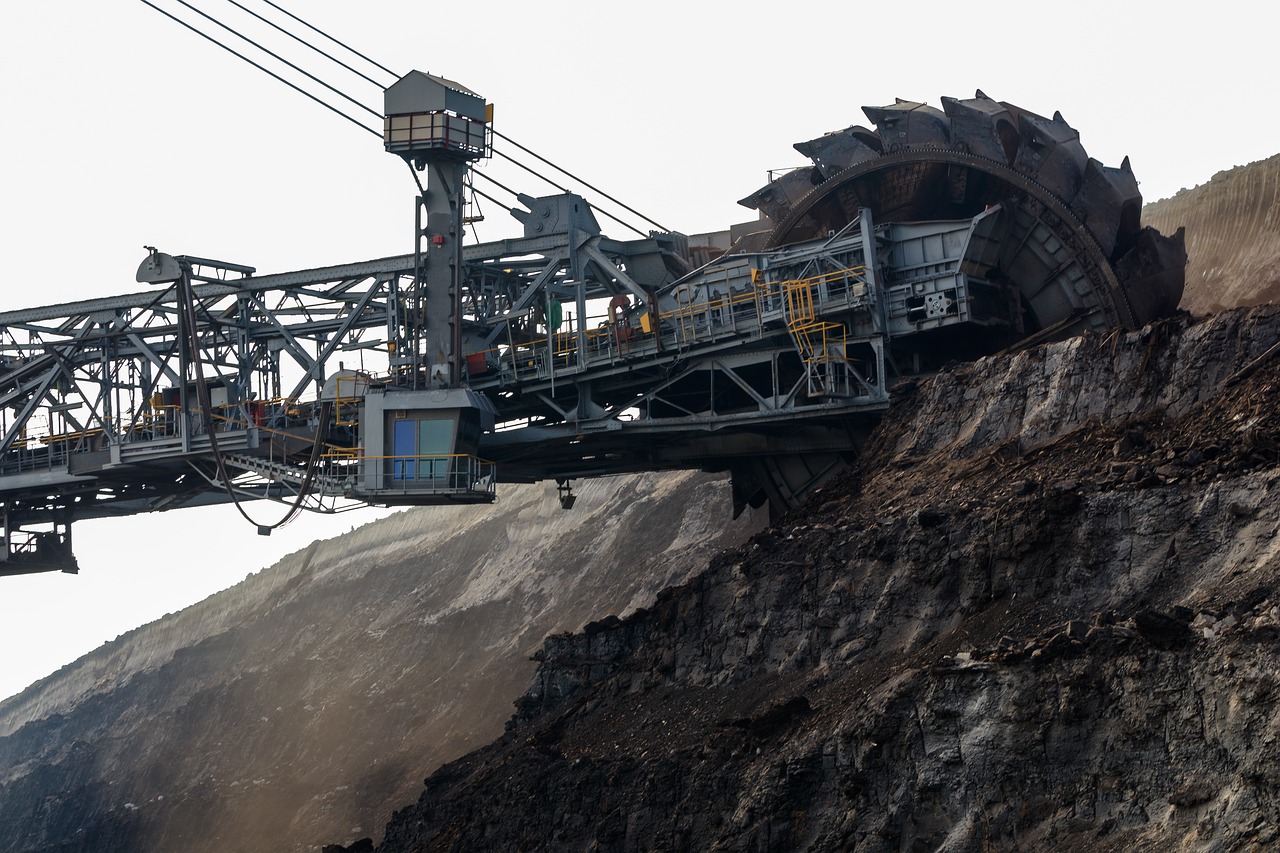 open pit mining  carbon  industry free photo