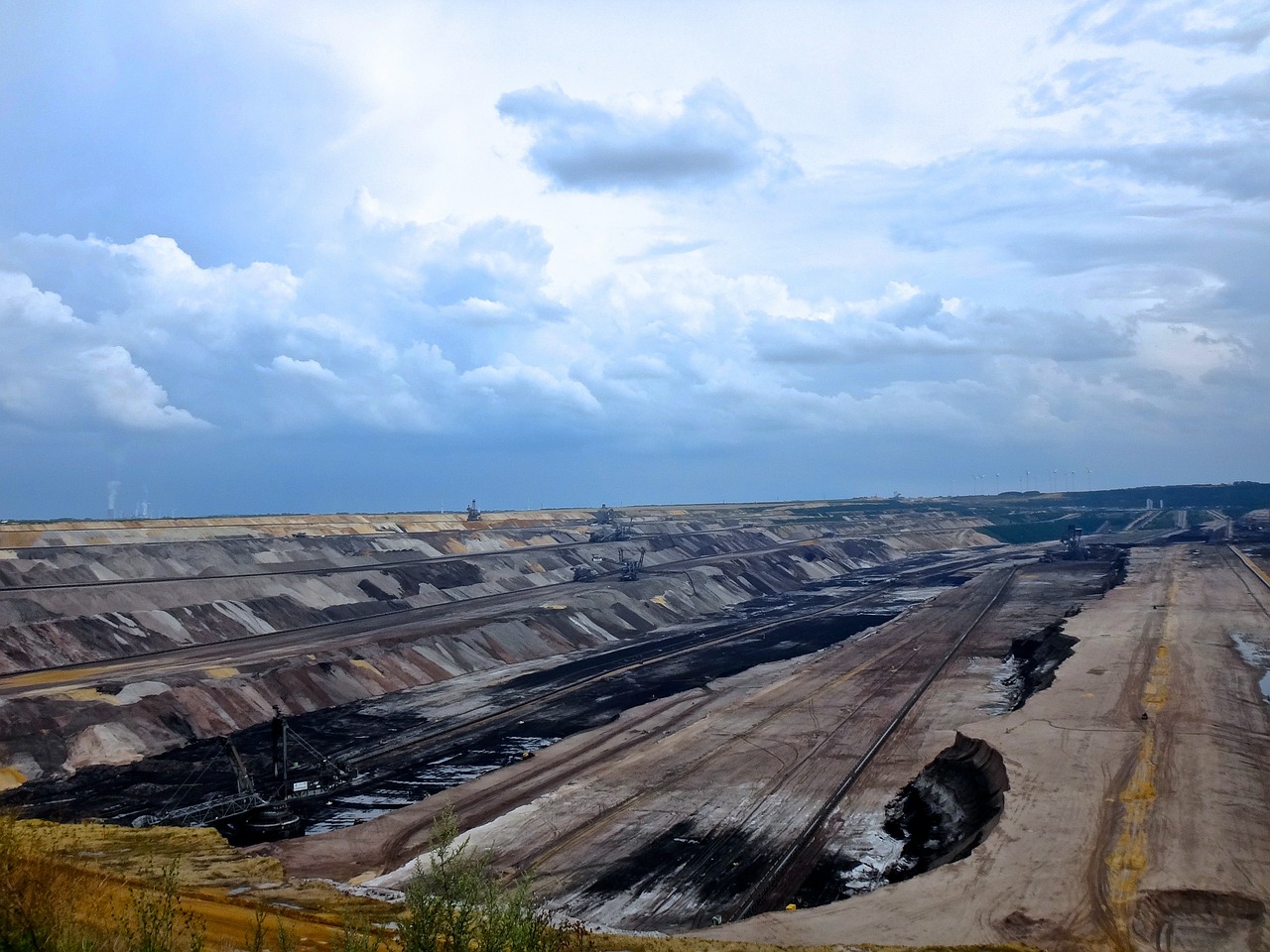 open pit mining garzweiler brown coal free photo
