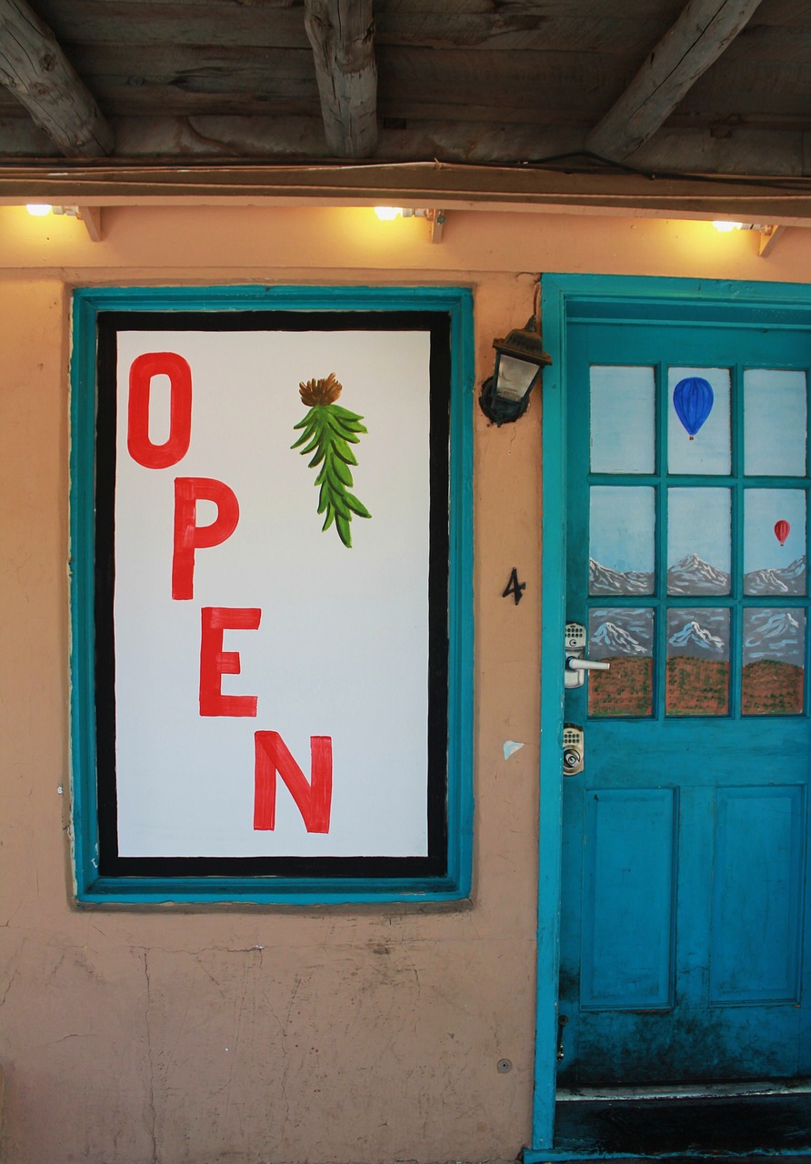 open sign family restaurant new mexico free photo