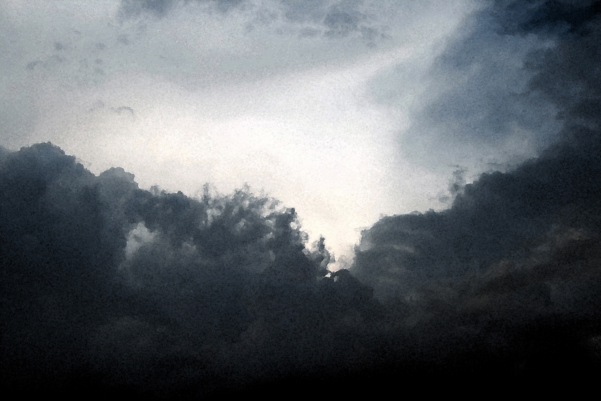 clouds dark broody free photo