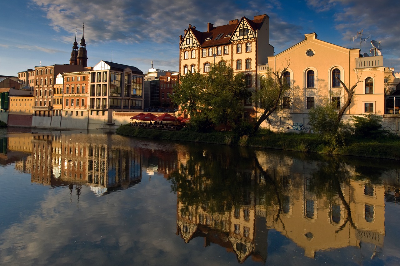 opole silesia evening sun free photo