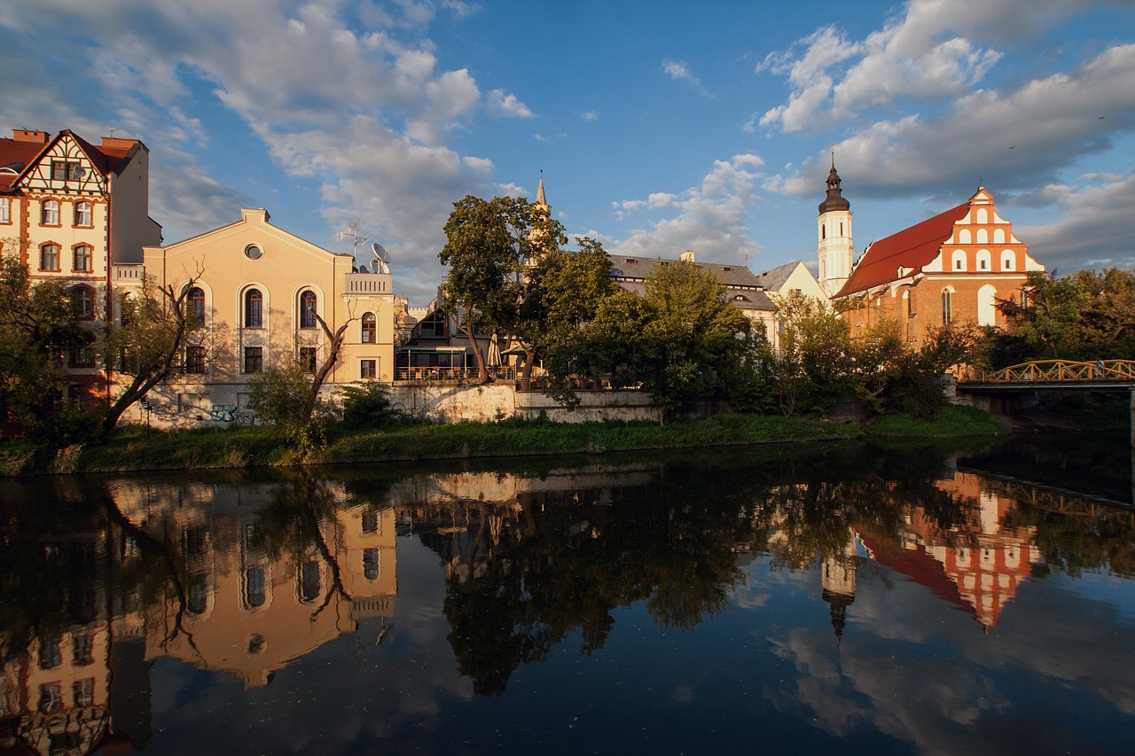 opole silesia evening sun free photo