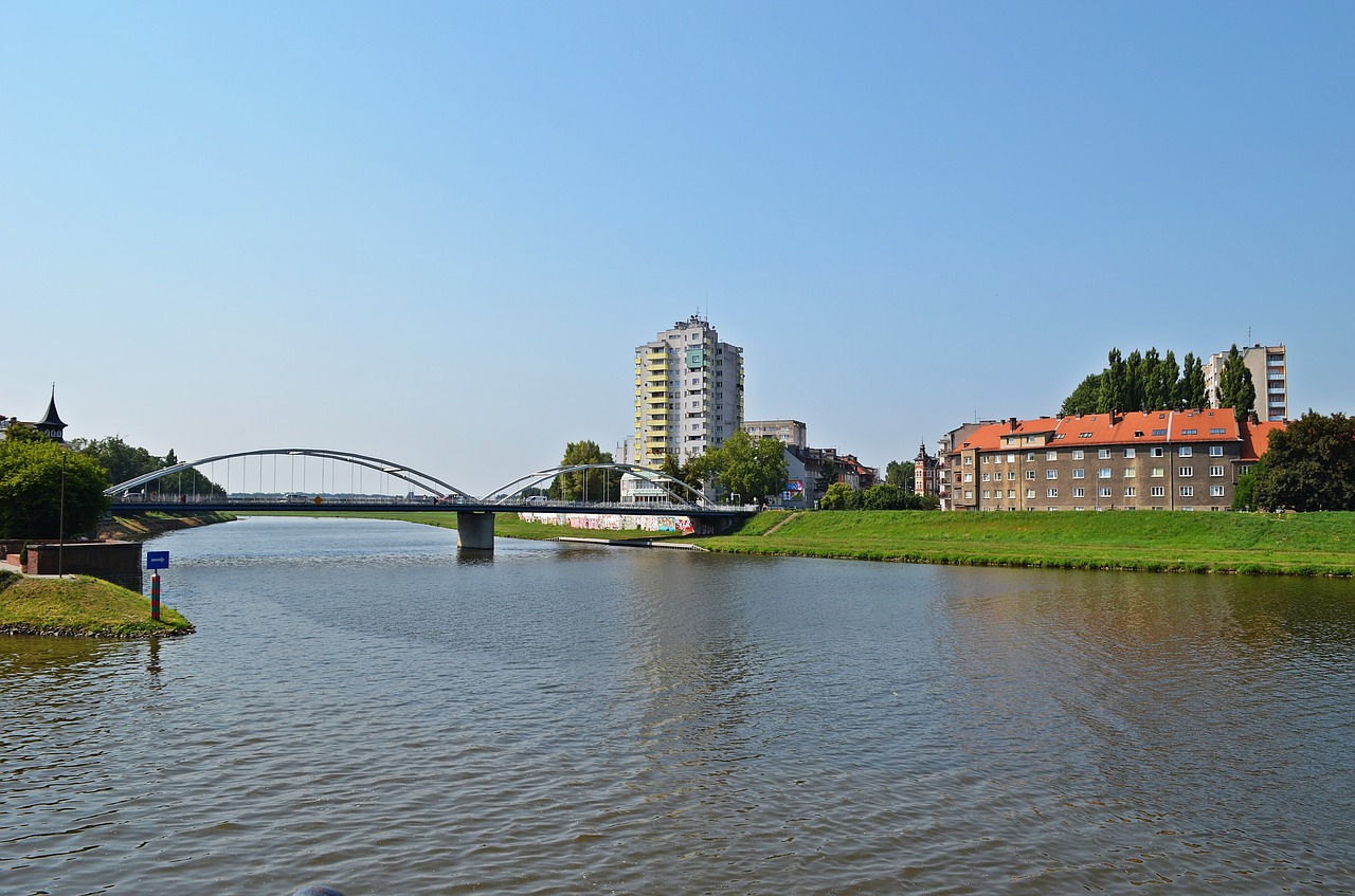 opole city river free photo