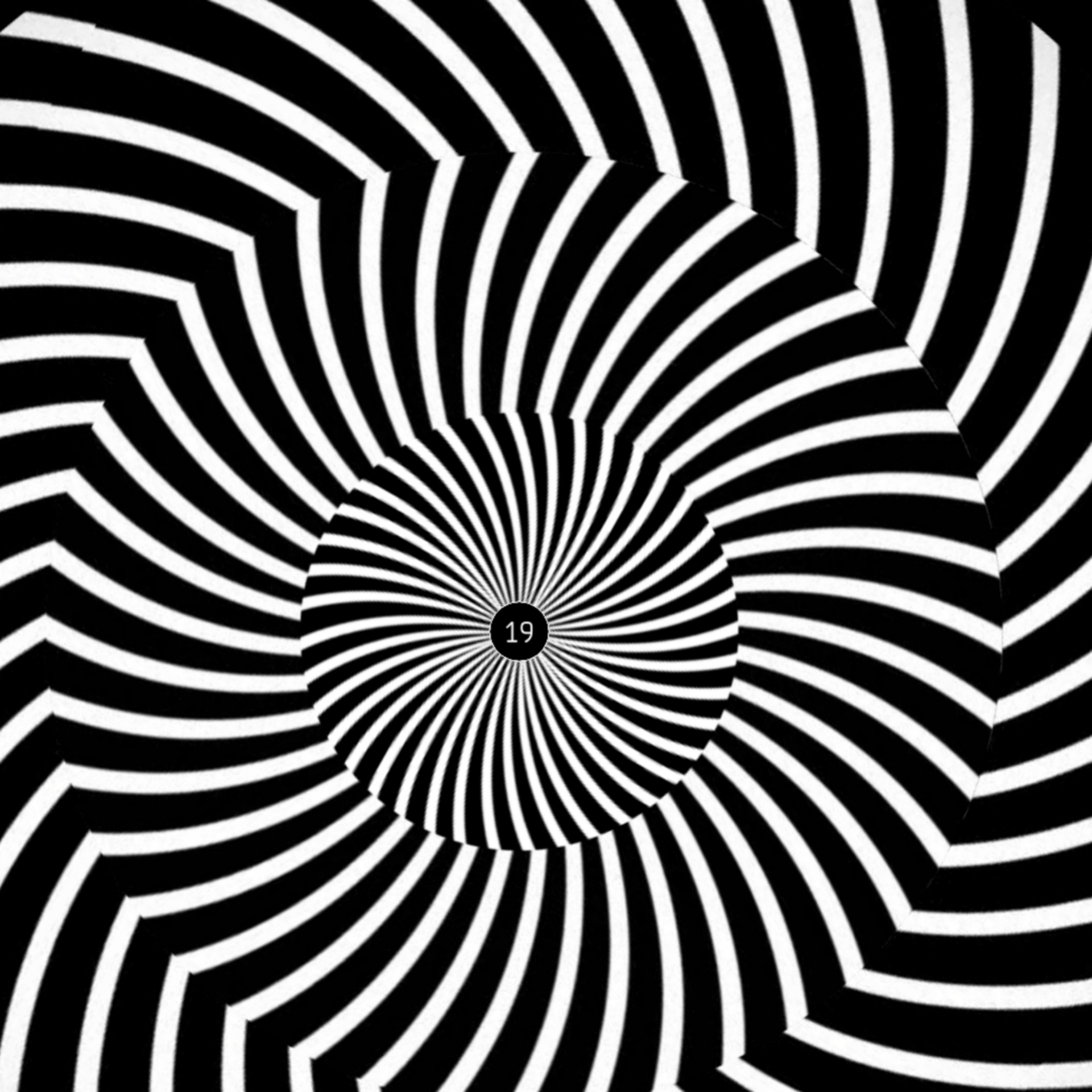 Optical illusion hypnotic Royalty Free Vector Image