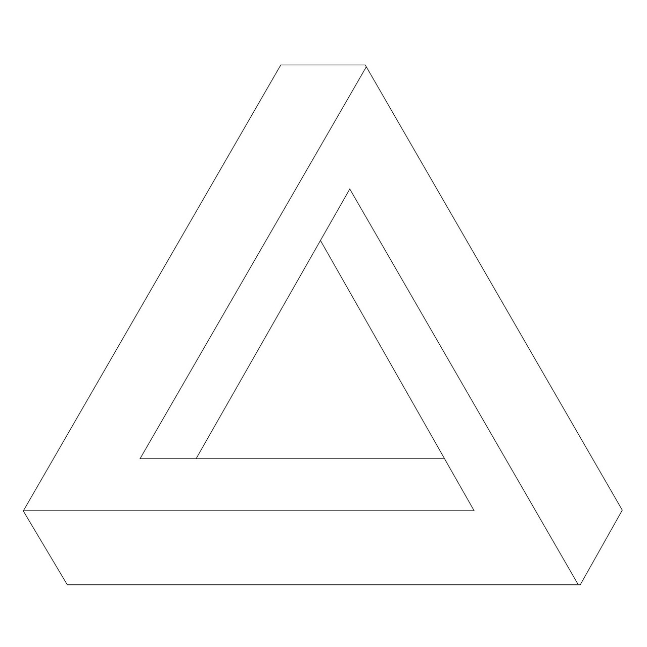 optical illusion triangle shape free photo