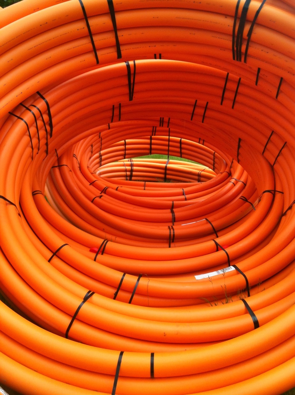 orange pipes pipeline free photo