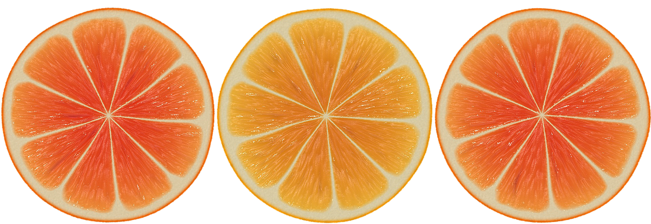 orange slices design free photo
