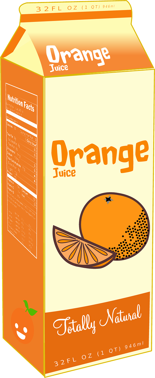 orange fruit juice diet container free photo