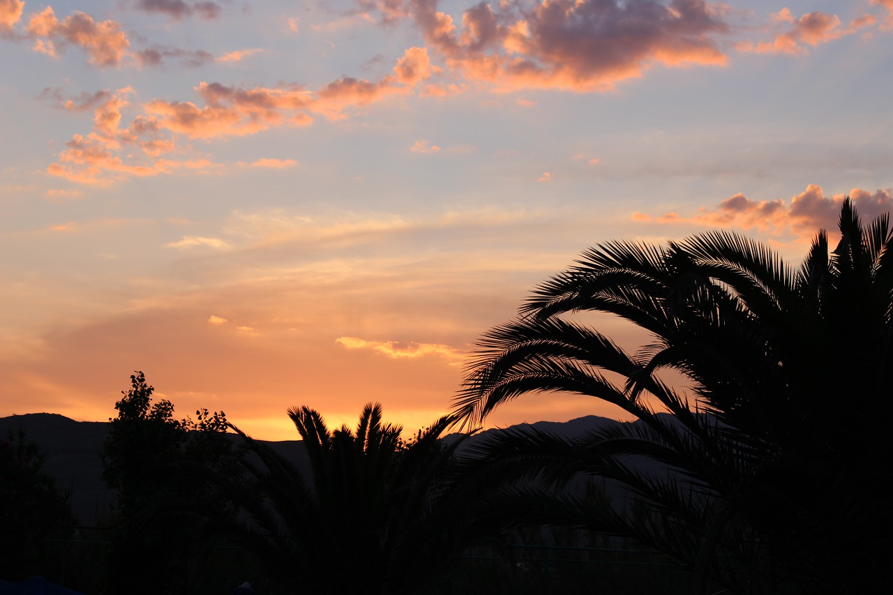 orange sky tourism free photo