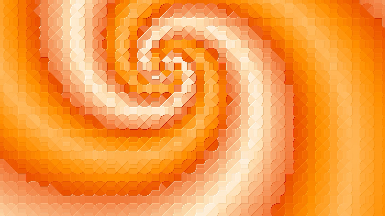 orange 3d background free photo
