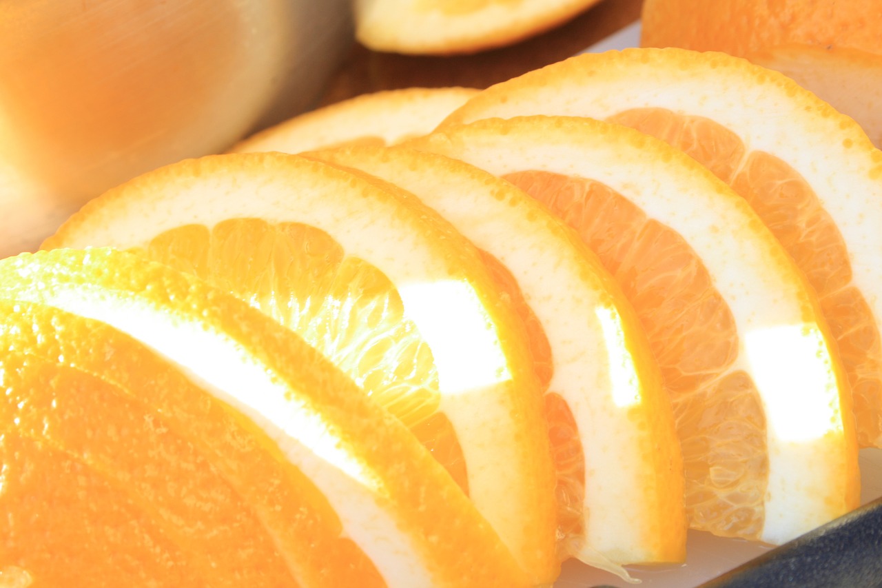 orange sunny slice free photo