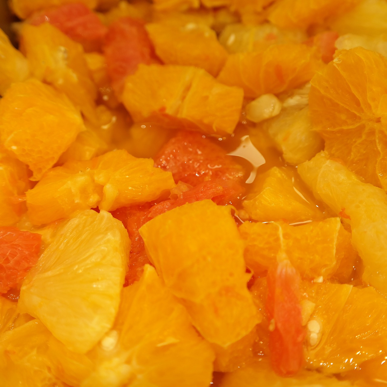 orange fruit salad chopped free photo