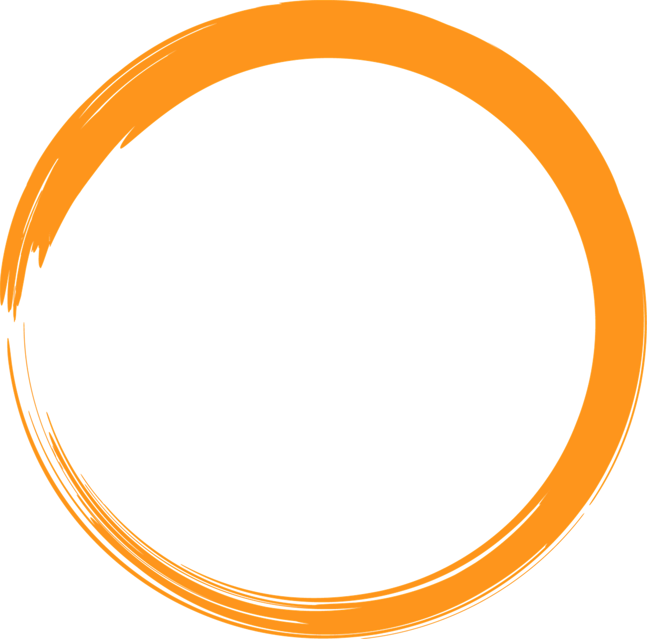 orange circle logo free photo