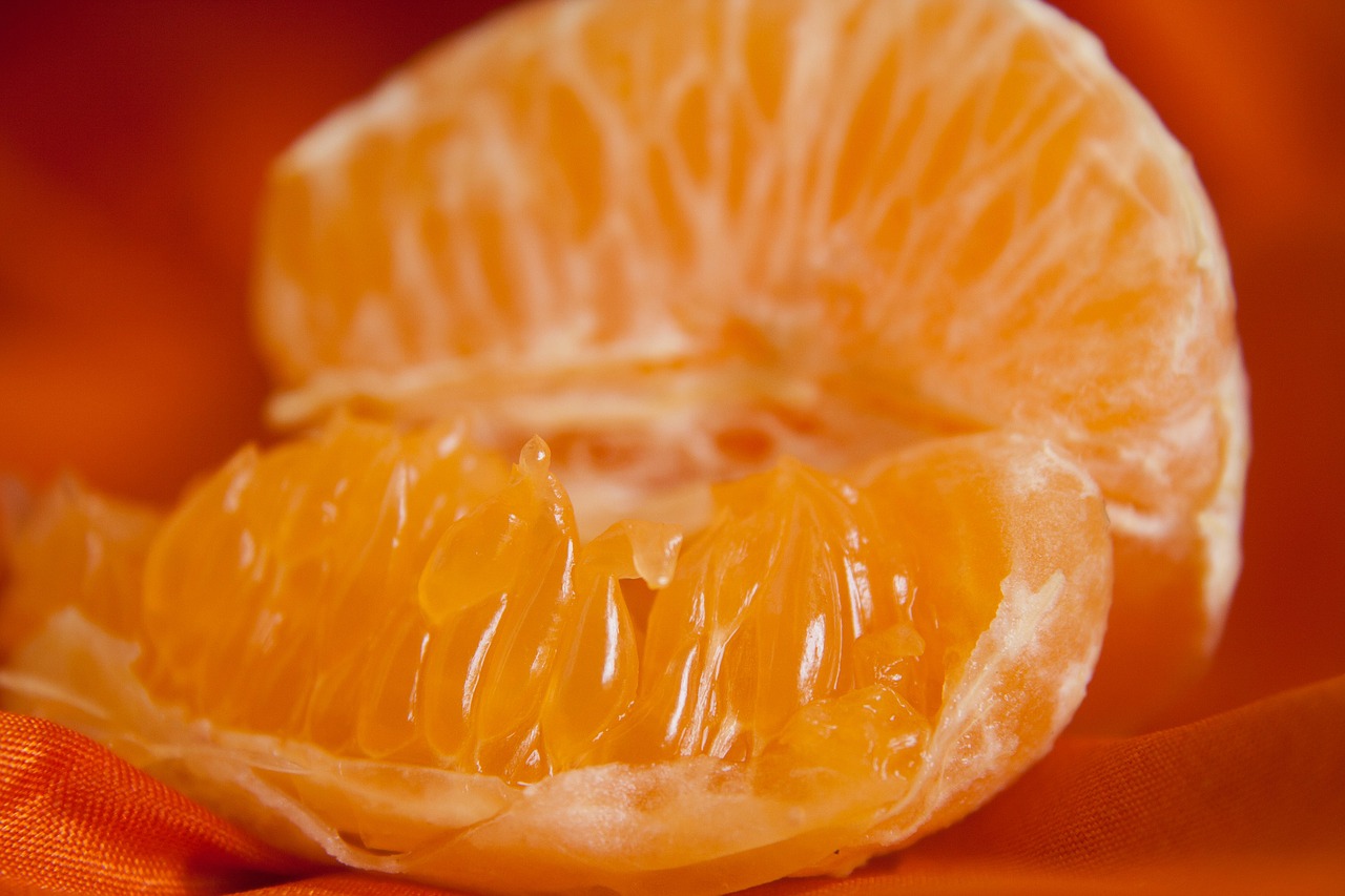 orange sections fruit free photo